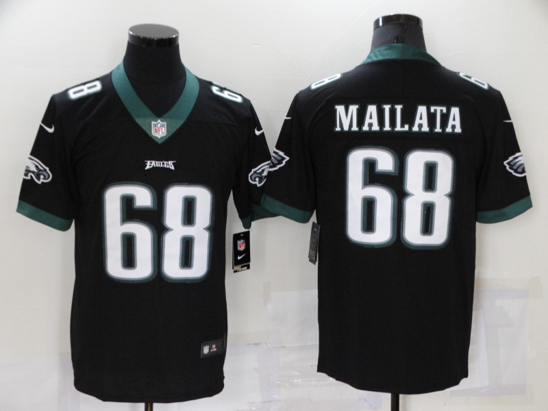 Men Philadelphia Eagles #68 Mailata Black Nike Limited Player 2021 NFL Jersey